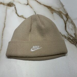 Nike Beige Knit Beanie